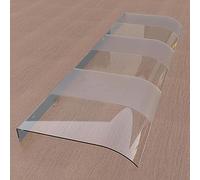 Polycabonate Doo Auvent 40 x 170 cm - UV & ain Potection Auvent pour Entance, Teace et Fenêtres - Feuille creuse durable, disponible en 40 x 40 cm, 50 x 60 cm, 50 x 90 cm