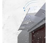Polycarbonat 40 x 180 cm Halbmattiert Idéal pour Regen Schnee & Wind Langlebig und Elegant.