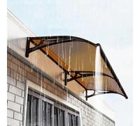 Polycarte Door ning - Housse de terrasse imperméable pour protéger du soleil, de la pluie et du soleil, feuille de toit d'entrée | marron, parfaite pour le jardin et la terrasse