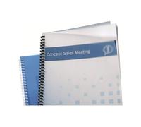 PolyClearView - A4 (210 x 297 mm) - 300 micromètres - givré transparent - 100 unités couverture à reliure - pour IBICO CombBind ibiMaster 250e