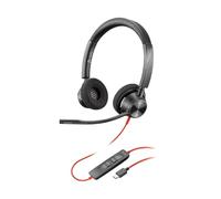 Polycom Poly Blackwire 3320, Micro-Casque Filaire USB-C/A, stéréo Hi-FI, Perche Flexible