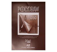 Polydraw Bloc de feuilles de papier mat double-face A2 0,050 mm