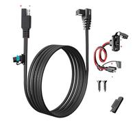 PolyEnergy Cordon de réfrigérateur de voiture SAE à connexion rapide 14 AWG Câble robuste fusible intégré avec prise sécurisée compatible avec Alpicool/BougeRV/Dometic/Setpower/réfrigérateur portable