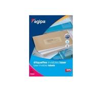 APLI - Polyester - adhésif permanent - translucide - 99.1 x 67.7 mm 8 étiquette(s) (8 feuille(s) x 8 étiquettes