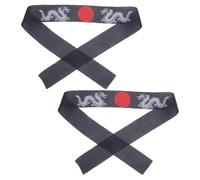 Polyester Bandeau Japonerie Décoratif Respirant De Karaté Blanc | Accessoire Décoratif pour Événements, Maintien Sûr, Fixe les Cheveux et Retient la Sueur