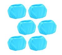 Polyester Bonnet de Bain 6 Pièces Uni Extensible | Réduit, Maintien Souple des Cheveux, Usage Piscine, Adapté aux Apprenants