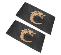 Polyester Brassard de Capitaine de Football Ajustable 2 Pièces | Lettre C Visible, Maintien Stable Bras, pour Entraînement et Pratique en Équipe