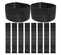 Polyester Brassard de Deuil Noir Élastique 15 Pièces Adultes | Maille Souple et Ajustement Confortable, Accessoire Discret pour Joueurs de Football, Capitaines ou Rappels Policiers