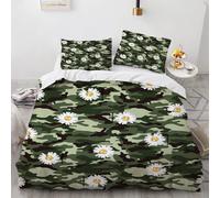 Polyester-Coton Parures De Lit Anti-Allergique Housse De Couette X Enfant Couleur Camouflage House De Couette Cm X Cm Avec Deux Taies D'oreiller X Cm