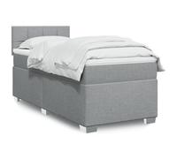 Polyester matelas à ressorts ensachés sommier lit 90x190 cm Gris