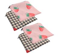 Polyester Pochette pour Serviettes Hygiéniques Zippée, 4 Pièces | Rangement Discret, Intérieures Multiples, Usage en Paquet à Main ou Voyage, pour Serviettes et Écouteurs