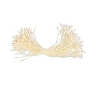 Polyester pour étiquettes volantes - Attache à crochet à boucle à pression, facile et rapide à attacher pour des étiquettes de prix sécurisées Vêtements de mode Vêtements, 20cm 200PCS Beige