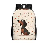 Polyester Sac À Dos d'affaires Mes Chiens Teckels Sacs D'École Loisir Imperméable Sac À Dos pour Trekking, Gym, Voyage, 42X32X14Cm