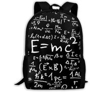 Polyester Sac À Dos D'École Racine Mathématique Cartable Scolaire Grande Capacité Daypack pour Loisir, Gym, Voyage, 42X32X14Cm