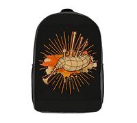 Polyester Sac À Dos Scolaire Cornemuse Écossaise Vintage Daypack Mignon Cartable Scolaire pour Scolaires, Voyage, Loisir, 42X32X14Cm