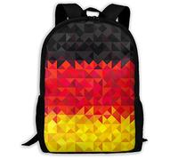 Polyester Sac À Dos Scolaire Drapeau De l'Allemagne Daypack Utilisation Quotidienne Cartable Scolaire pour Usage Quotidien, Voyage, Randonnéebureau, 42X32X14Cm