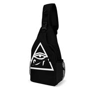 Polyester Sac De Poitrine Logo Maçonnique De La Franc-Maçonnerie Sac À Dos Petit Casual Crossbody Sac À Dos Pour Vélo, Voyage, Camping