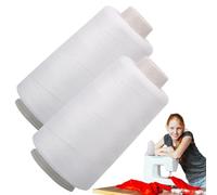 Polyester Sewing Thread - 2200 Meters Polyester Sewing Tool Thread | 2 Spools Cloth Crafts Sewings Threads | 40/2 High Speed Efficient Threads For Sewings Machines, Hand Stitching, Quilting, And