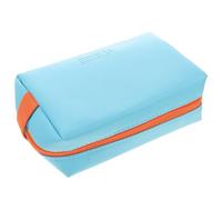 Polyester Trousse Mini Portable de Maquillage Bleu pour Femme | Pochette Légère et Polyvalente, Format Compact à Glisser Partout, Usage Quotidien, Style Simple