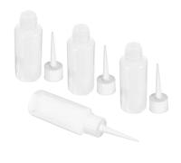 Polyéthylène Flacon Distributeur de Liquide 50ml 4 Pièces | Bouteille Souple à Presser, pour Projets DIY et Art, Choix Sûr, Usage Simple