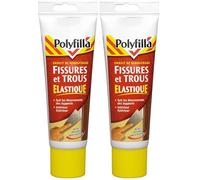 POLYFILLA Enduit de Rebouchage Fissures et Trous Elastique - reste flexible après séchage - Intérieur et Extérieur - Pâte Tube 330 G (Lot de 2)