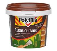 POLYFILLA Enduit Rebouche Bois pour fissures et trous - grande dureté - Intérieur et Extérieur - REBOUCH'BOIS Pâte 500g