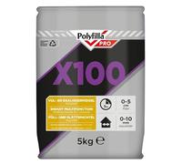 Polyfilla Pro X100 mastic de remplissage et de rasage pour intérieur, en poudre 5 kg
