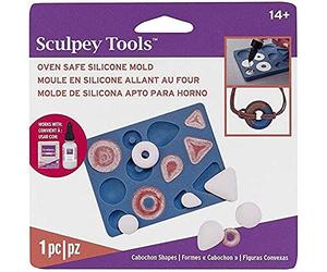Polyform Sculpey Moule à cabochon en Silicone Vert