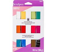 12 pâtes polymères Sculpey - Soufflé Multicolore