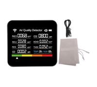 PolyGen 14 in 1 Air Quality Monitor with WiFi App Control, Real Time HCHO / PM2.5 / VOC Data, 2.8 Inch Screen for Tuya Smart APP, an Indoor Air Quality Tester