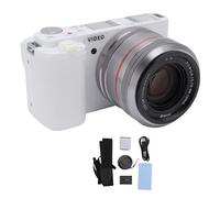 PolyGen 3.2 inch Touch Screen Camera with Auto/Manual Focus, 5K Video and 64MP Image Resolution, 12x Optical Zoom and WiFi Remote Transfer for Photography (White)