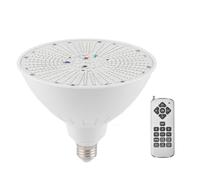 PolyGen Ampoule LED Lumineuse pour Piscine avec télécommande et mémoire pour créer des scènes de Piscine colorées, Effets de Changement de Couleur RVB, culot E26 Basse Tension 40