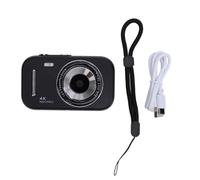 PolyGen Caméra Selfie pour Enfants 48MP avec capacité vidéo 4K, Zoom numérique 16X, Anti-tremblement et écran de 2,8 Pouces, Rechargeable pour la Photographie des Tout-Petits et (Noire)