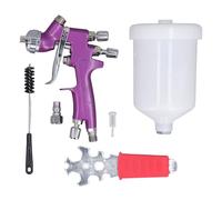 PolyGen Car Paint Spray Gun 1.3mm Nozzle 500ml Paint Cup 5 to 7 CFM Air Consumption Automotive Spray Gun with 2 Adjustment Knobs for Woodworking