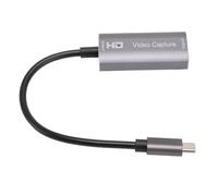 PolyGen Carte de capture vidéo 4K 1080P avec entrée de type C et sortie d'interface multimédia HD, Plug and Play pour logiciel OBS/VLC/Amcap pour les jeux