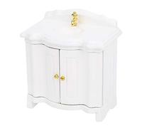 PolyGen Doll House Furniture Piece with Fine Craftsmanship for 1:12 Scale Bathrooms, a Beautiful Miniature Sink Model and Dollhouse Decoration Accessory