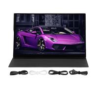 PolyGen Écran Externe USB C avec 10 Points tactiles, Moniteur Portable 4K 15,6 Pouces 3840 x 2160 60 Hz IPS, 100% sRGB pour Ordinateur Portable/PC//retouche Photo