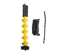 PolyGen Foret de tarière - Diamètre 127 mm - Foret à Glace en Nylon Jaune avec Fonction Flottante et Adaptateur Polyvalent, pour eaux Profondes et Glace épaisse