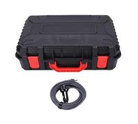 PolyGen Hard Shell Satellite Storage Box for Mini with Custom Molded Interior for RV Travel Outdoor Use, Convenient Transport of Gear, Black ABS Shell