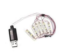 PolyGen Kit d'éclairage DIY Comprenant Une Lampe LED de Type Barre pour Les constructions, ce composant est Une LED alimentée par USB pour Les Briques afin d'ajouter Un éclairage