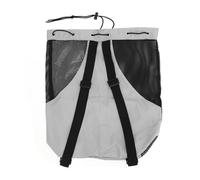 PolyGen Lightweight Swim Mesh Backpack with Large Capacity Design for Pool/Beach/Sports, Comfortable Hands Free Use, Adjustable Strap Mesh and PVC Backpack (Grey)