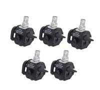 PolyGen Lot de 5 pinces de perçage sans pelage 1 KV pour ligne principale 16-95 mm², répartiteur de câble haute basse tension pour fils Cu/Al et connexions de service aérien (JJC-3)