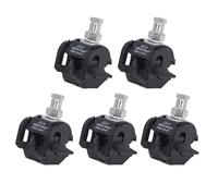 PolyGen Lot de 5 pinces de perçage sans pelage 1 KV pour ligne principale 16-95 mm², répartiteur de câble haute basse tension pour fils Cu/Al et connexions de service aérien (JJC-4)