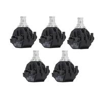 PolyGen Lot de 5 pinces de perçage sans pelage 1 KV pour ligne principale 16-95 mm², répartiteur de câble haute basse tension pour fils Cu/Al et connexions de service aérien (JJC-2)