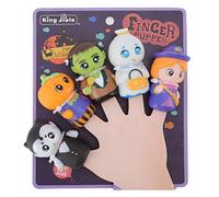 PolyGen Marionnettes à Doigts Halloween avec 5 Personnages Assortis pour Cadeaux et Cadeaux de fête, Un Ensemble de Jouets de fête interactifs pour Le Divertissement des Enfants