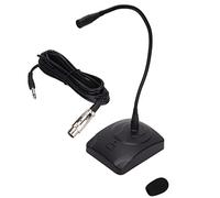 PolyGen Microphone de réunion de Bureau avec Suppression Intelligente du Bruit, réponse de 80 Hz à 1 200 Hz, col de Cygne Flexible à 360 degrés et XLR à 6,35 mm pour Les diffusions