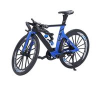 PolyGen Modèle de vélo en métal de Collection avec Un Design réel et Une Direction coulissante pour Cadeaux pour Enfants, favorise l'imagination Spatiale, vélo de Course à Doigts (Noir Bleu)
