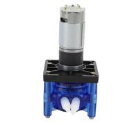 PolyGen Pompe péristaltique pour machine à laver 800 ml/min, pompe à liquide à moteur 24 V CC, montage sur panneau plat avec tube en silicone de 6,4 x 11,4 mm pour le remplacement (12V)