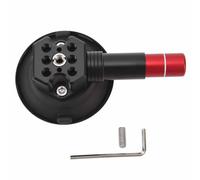 PolyGen Support de téléphone à Ventouse pour Voiture avec Colonne d'aspiration, supporte jusqu'à 20 kg, Corps en Aluminium avec Filetage 1/4" et 3/8" pour appareils Photo, Support