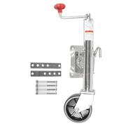 PolyGen Swivel Trailer Tongue Jack with 1200lbs Capacity, 6 inch Wheel, and Adjustable Height Mount, a Heavy Duty Swivel Trailer Jack for ATV UTV Yacht RV (Nylon Wheels)